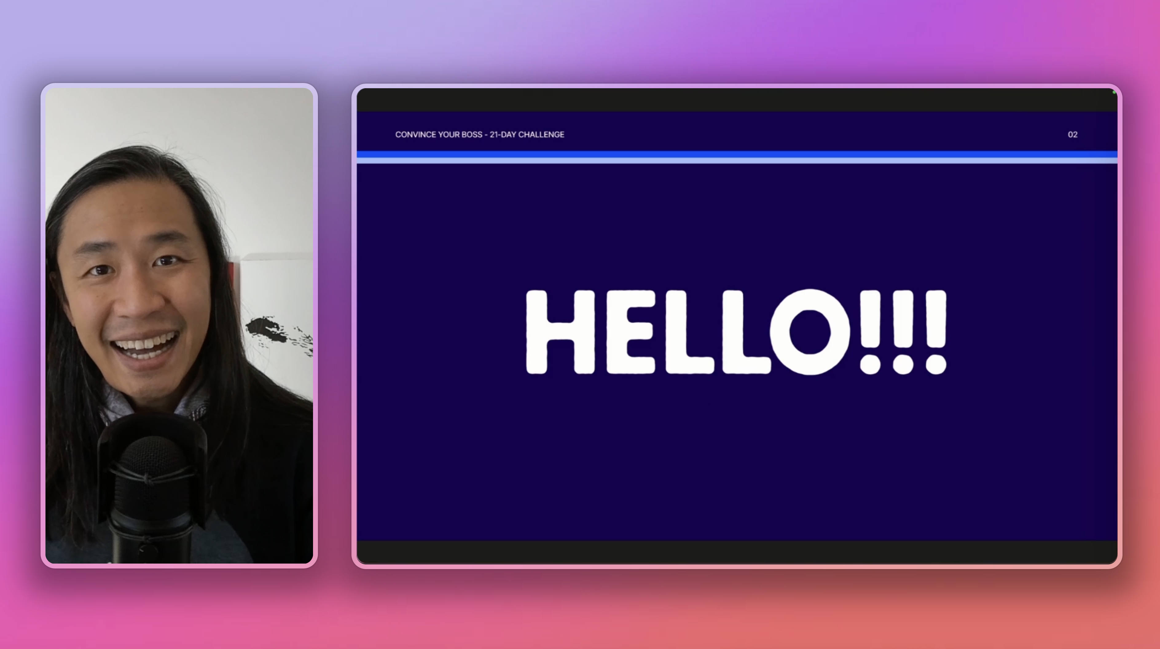 Photo of video coaching call with Tim